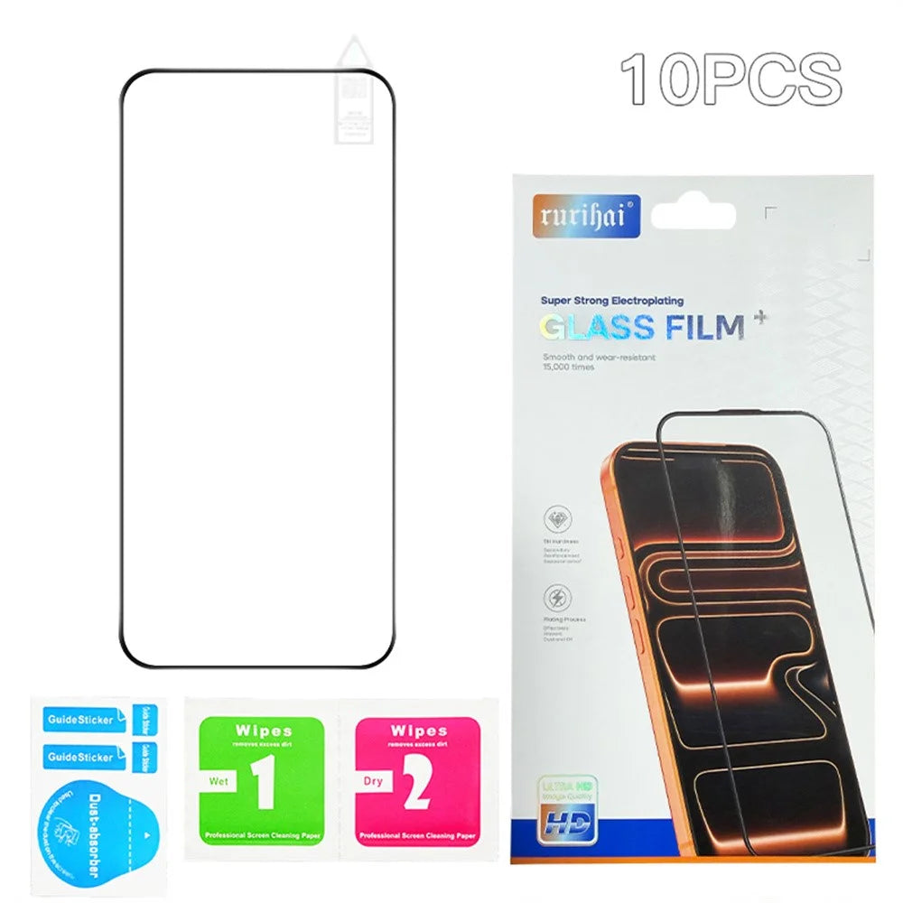 RURIHAI 10Pcs For OnePlus Turbo 6X Pro 5G High Aluminium-Silicon Glass Film Full Glue 0.26mm 2.5D Full Screen Protector - 7