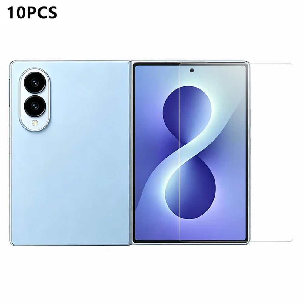 RURIHAI 10Pcs For Samsung Galaxy Z Fold8 Screen Protector 0.26mm 2.5D Full Glue High Aluminium Silicon Glass Film (NOT Complete Covering) - 1