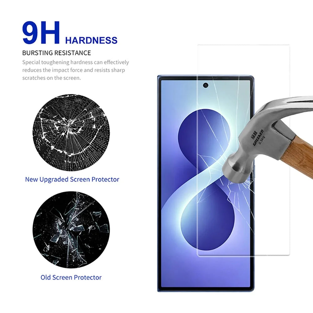 RURIHAI For Samsung Galaxy Z Fold8 Ultra Screen Protector 0.26mm 2.5D Full Glue High Aluminium Silicon Glass Film (NOT Complete Covering) - 3