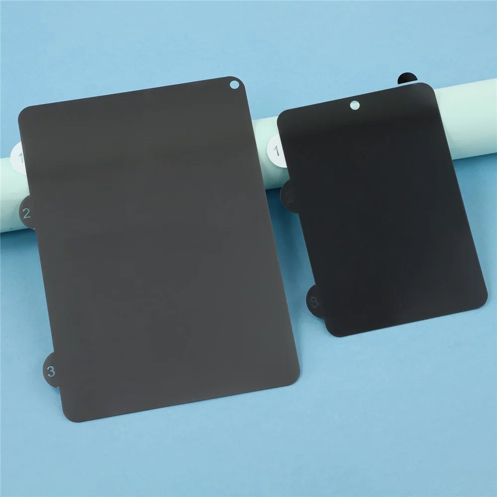 For iPhone Fold Anti-Spy Screen Protector PET Matte Front and Back Screen Film - Black - 3