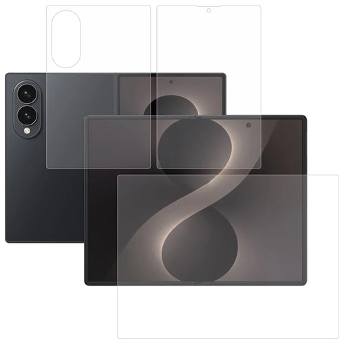 For Samsung Galaxy Z Fold8 Screen Protector Set, Front + Back Full Cover TPU+PET Hydrogel Film - Transparent - 1