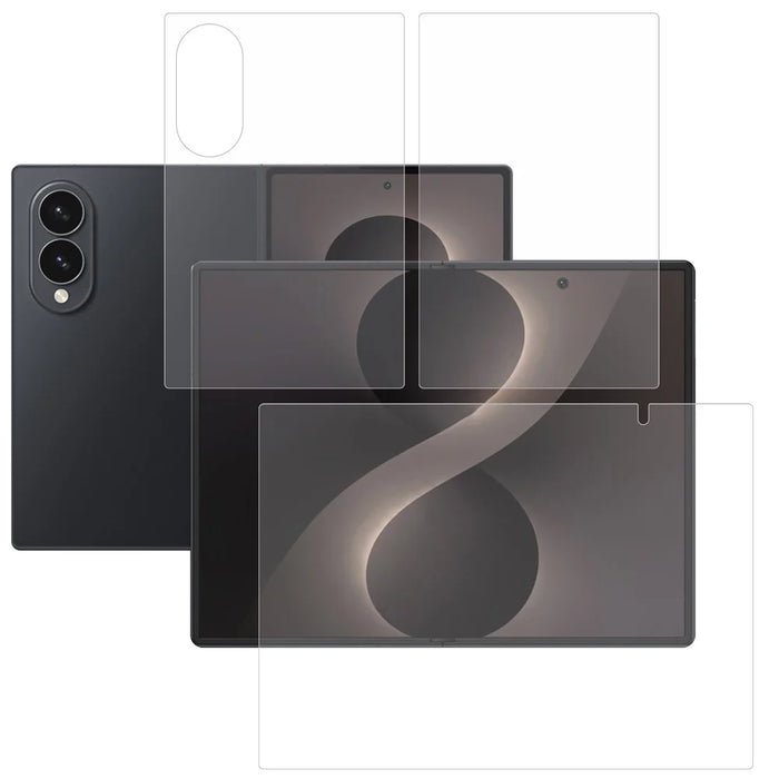 For Samsung Galaxy Z Fold8 Hydrogel Film Set Matte Anti-fingerprint Front + Inside + Back Cover TPU Screen Protector - Matte - 1