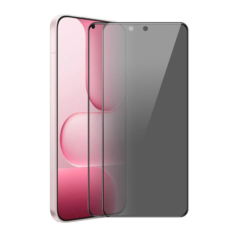 HAT PRINCE for Honor 600 5G 2Pcs Privacy Screen Protector ENKAY Hat-Prince Full Glue Full Coverage 28-degree Anti-Spy Tempered Glass - Black - 1