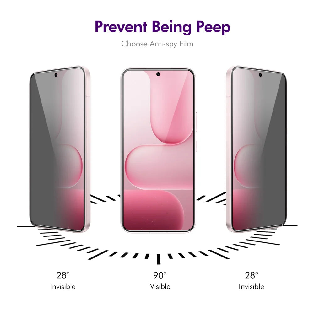 HAT PRINCE for Honor 600 5G 2Pcs Privacy Screen Protector ENKAY Hat-Prince Full Glue Full Coverage 28-degree Anti-Spy Tempered Glass - Black - 3