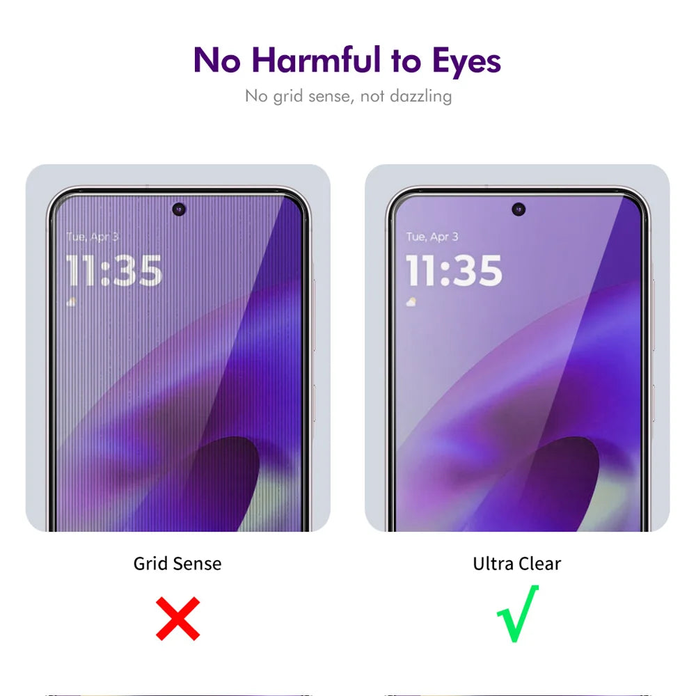 HAT PRINCE for Motorola Edge (2026) 2Pcs Privacy Screen Protector ENKAY Hat-Prince Full Glue Full Coverage 28-degree Anti-Spy Tempered Glass - Black - 5