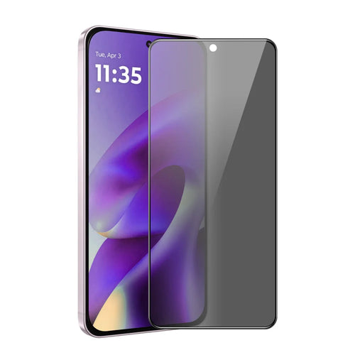 HAT PRINCE for Motorola Moto G87 5G / Motorola Moto G Max 5G Privacy Screen Protector ENKAY Hat-Prince Full Glue Full Coverage 28-degree Anti-Spy Tempered Glass - Black - 1