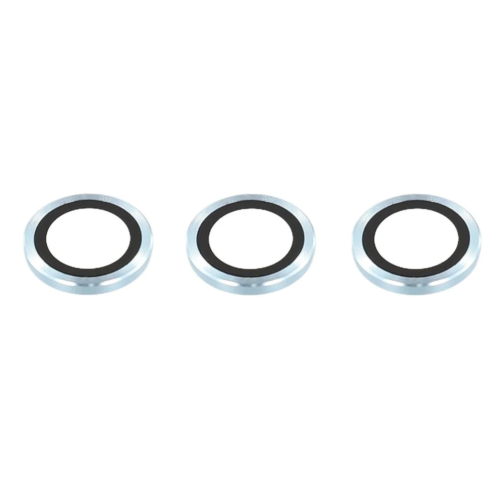 For Samsung Galaxy S26 Camera Lens Protector Anti-Reflective Metal Ring Tempered Glass Lens Film, NOT Complete Covering - Blue - 2