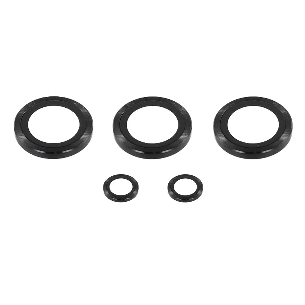 For Samsung Galaxy S26 Ultra Camera Lens Protector Anti-Reflective Metal Ring Tempered Glass Lens Film, NOT Complete Covering - Black - 2