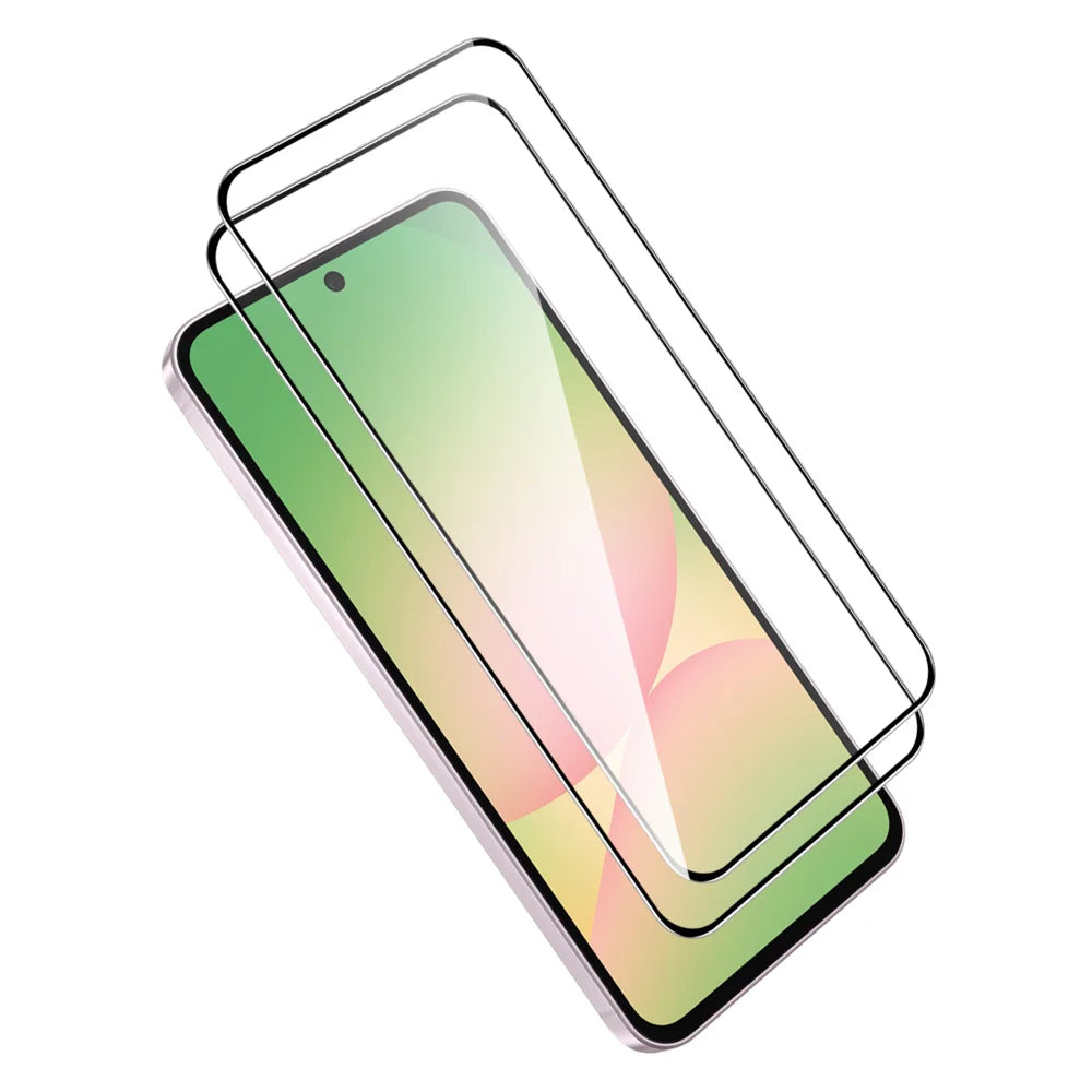 HAT PRINCE For Samsung Galaxy M47 5G ENKAY  2Pcs Screen Protector 9H Silk Printing 0.26mm Full Glue Full Coverage Tempered Glass Film - Transparent - 1