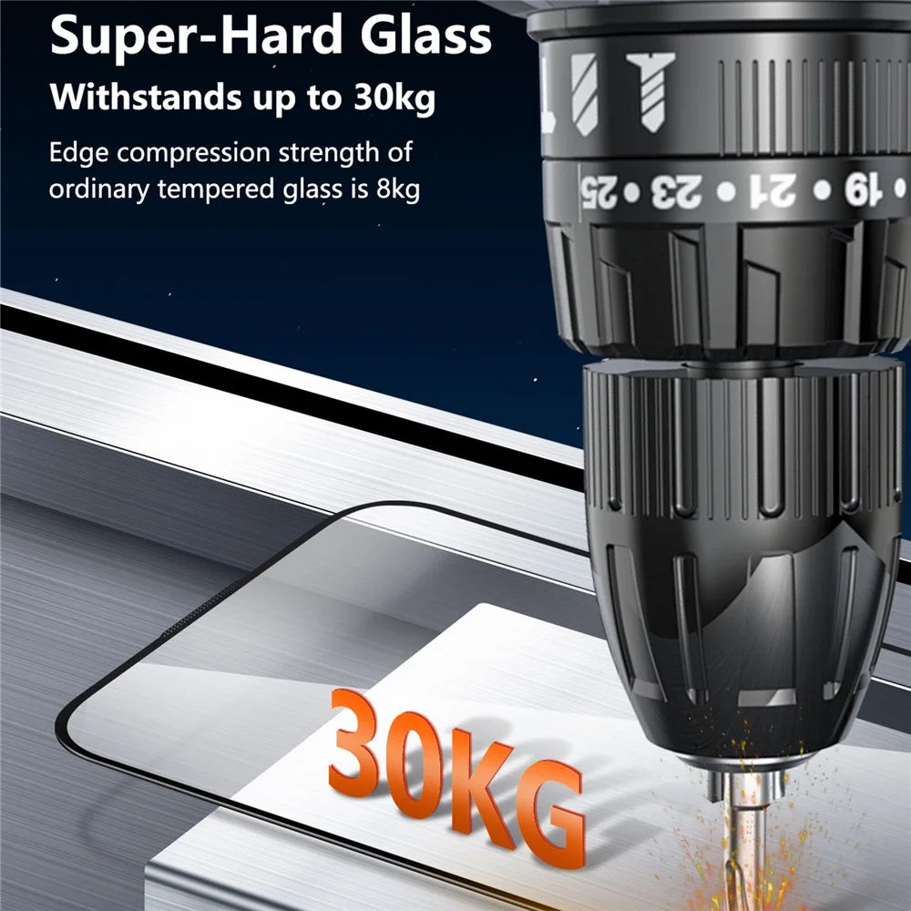 JOYROOM 18MQ14H for iPhone 18 Pro Max / 17 Pro Max Screen Protector 2.5D Full Coverage Silk Printing High Aluminium-Silicon Glass Clear Anti-dust Film - 3