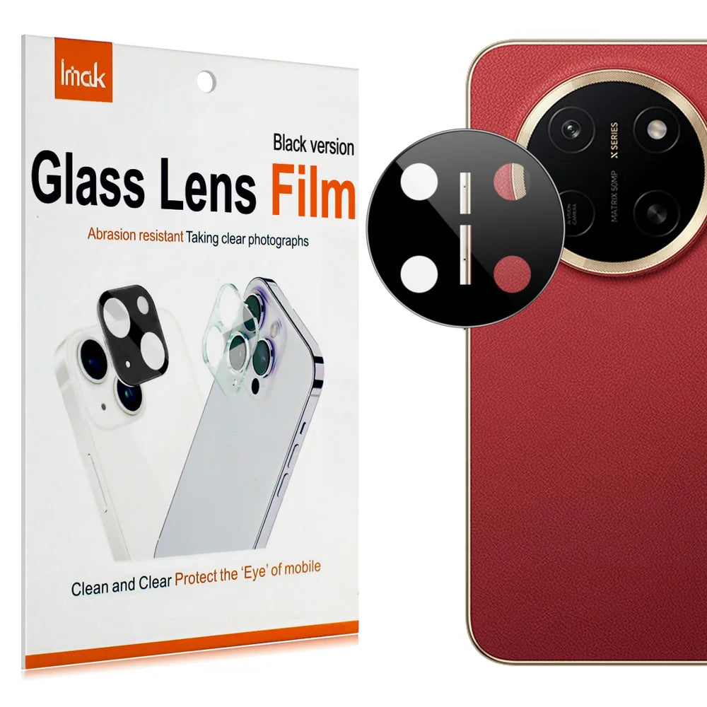 IMAK for Honor X80 Pro Max 5G Camera Lens Protector Tempered Glass HD Clear Full Cover Lens Film - Black - Black - 2