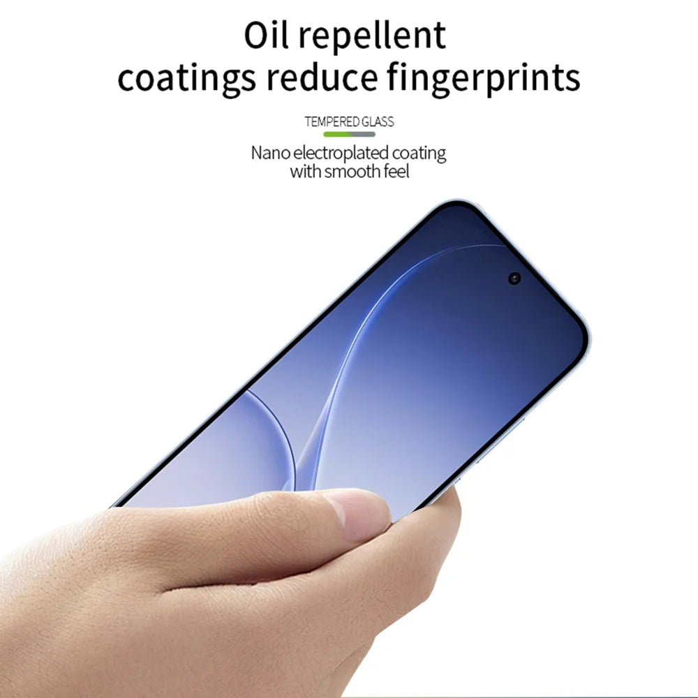 PINWUYO for Oppo Reno 15c 5G (India) Tempered Glass Film  JK Series-2 9H Full Glue Full Screen Protector - Black - 4