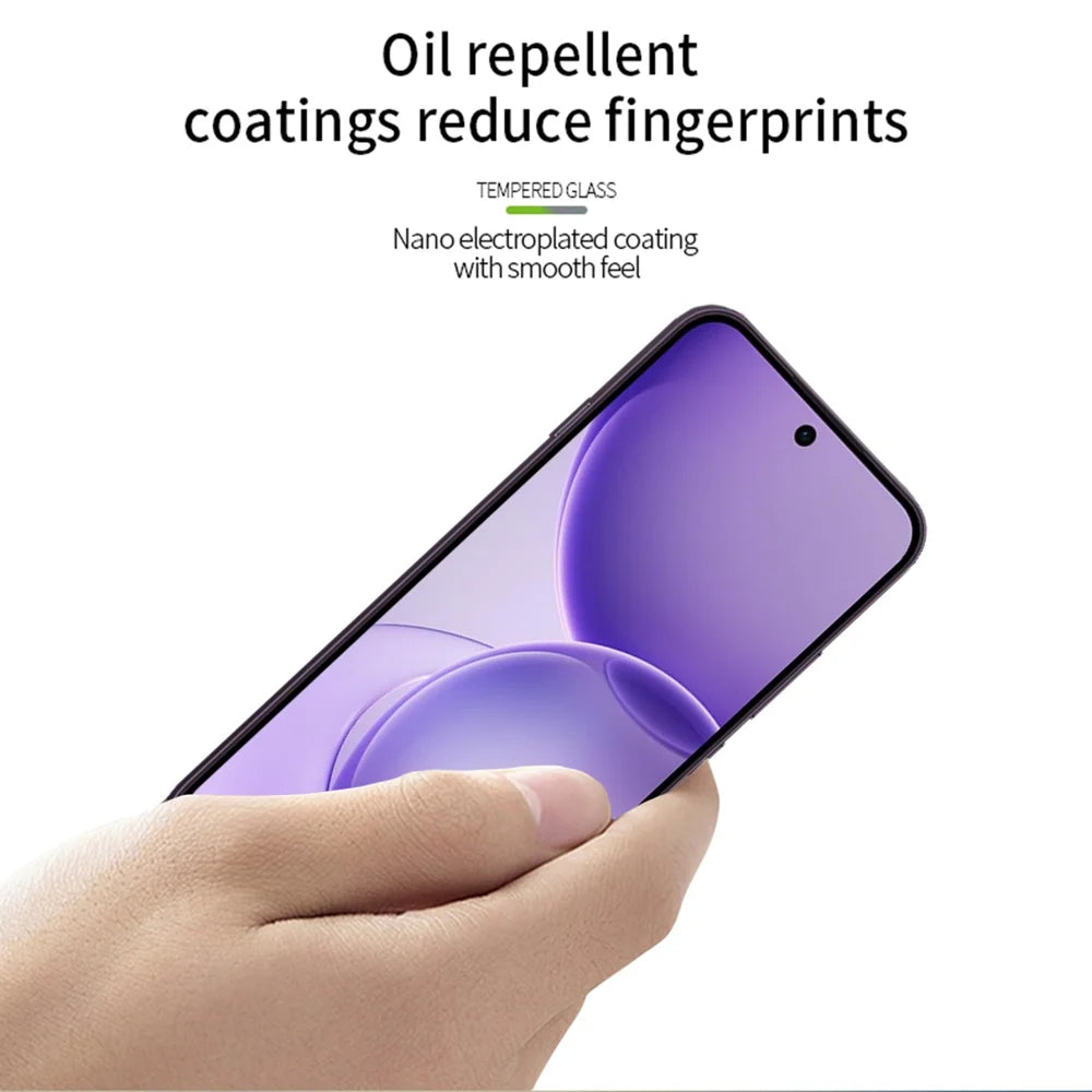 PINWUYO for Oppo Reno16 F 5G Tempered Glass Film  JK Series-2 9H Full Glue Full Screen Protector - Black - 4