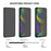 For vivo X Fold6 5G Tempered Glass Silk Print Anti-peep Full Coverage Screen Protector Film - Black - 4