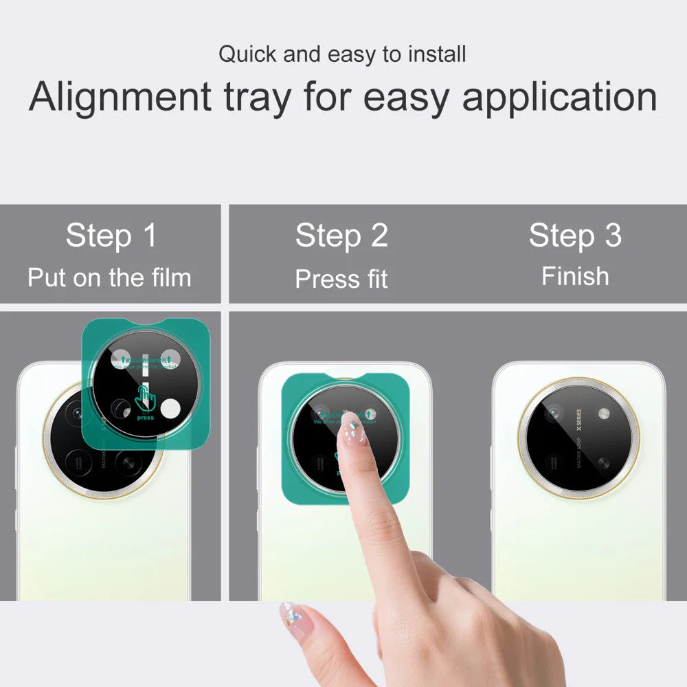 IMAK for Honor X80 Pro Max 5G Tempered Glass Full Cover Camera Lens Protector with Self Positioning Frame - Black - Black - 6