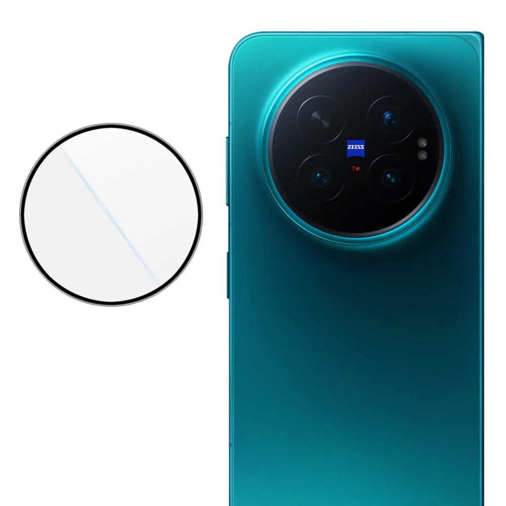 IMAK for vivo X Fold6 5G Camera Lens Protector Tempered Glass Full Cover Lens Film with Self Positioning Frame - Transparent - Transparent - 3