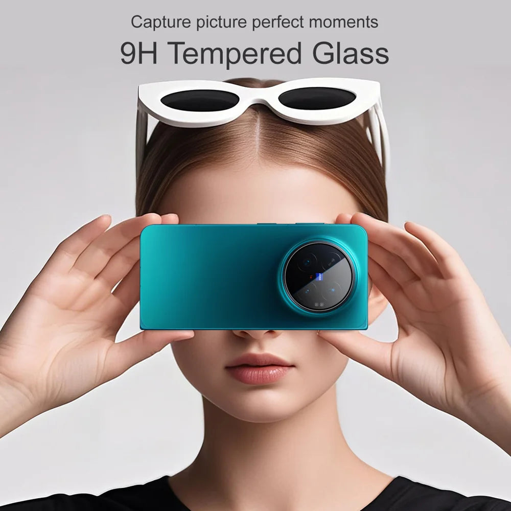 IMAK for vivo X Fold6 5G Camera Lens Protector Tempered Glass Full Cover Lens Film with Self Positioning Frame - Transparent - Transparent - 5