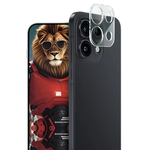 IMAK for Oppo Reno16 Pro 5G (Global) Tempered Glass Full Cover Camera Lens Protector + Acrylic Lens Cap - Transparent - 1