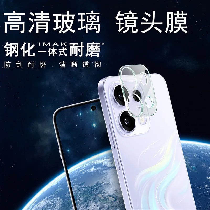 IMAK for Oppo Reno16 FS 5G / Oppo Reno16 F 5G Tempered Glass Full Cover Camera Lens Protector + Acrylic Lens Cap - Transparent - 3