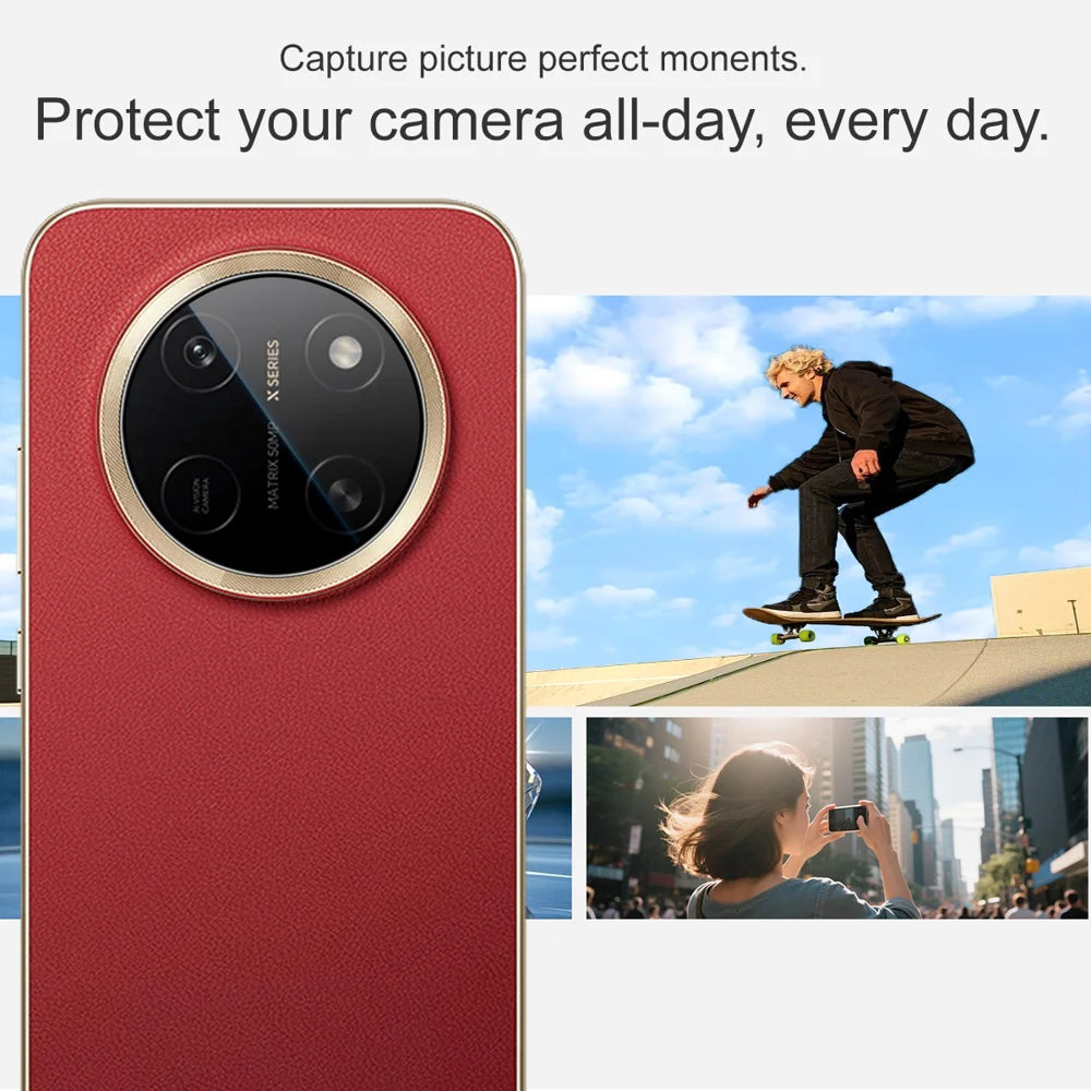 IMAK for Honor X80 Pro Max 5G Camera Lens Protector Tempered Glass Full Cover Lens Film with Self Positioning Frame - Transparent - Transparent - 7
