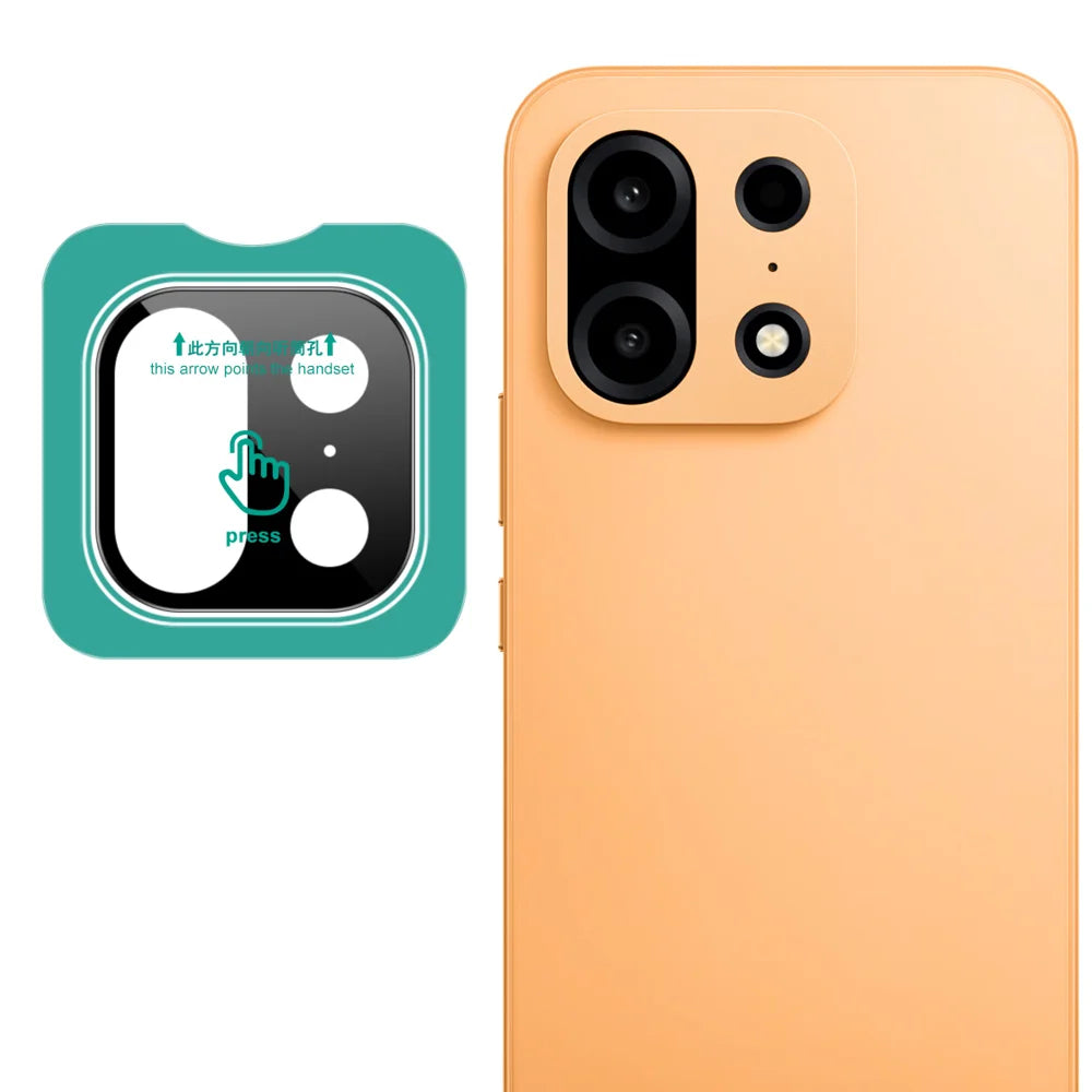 IMAK for OnePlus Turbo 6X Pro 5G Tempered Glass Full Cover Camera Lens Protector with Self Positioning Frame - Black - Black - 1