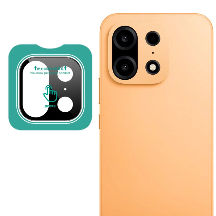 IMAK for OnePlus Turbo 6X Pro 5G Tempered Glass Full Cover Camera Lens Protector with Self Positioning Frame - Black - Black - 1