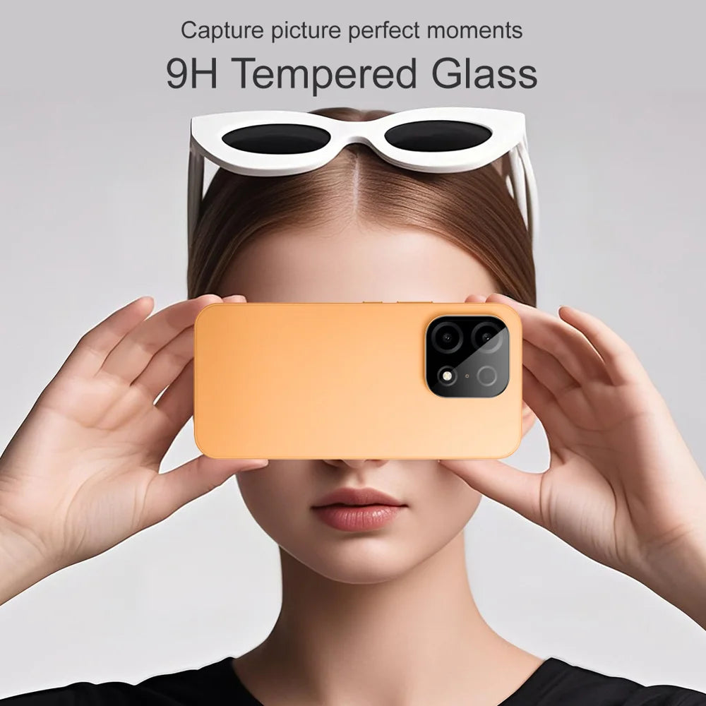 IMAK for OnePlus Turbo 6X Pro 5G Tempered Glass Full Cover Camera Lens Protector with Self Positioning Frame - Black - Black - 5
