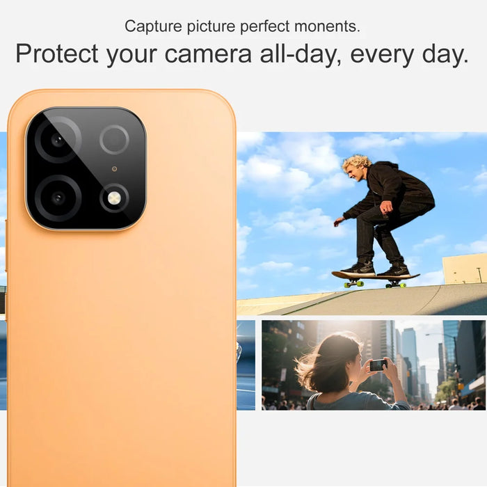 IMAK for OnePlus Turbo 6X Pro 5G Tempered Glass Full Cover Camera Lens Protector with Self Positioning Frame - Black - Black - 7