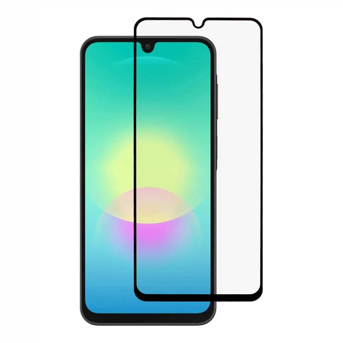 For Samsung Galaxy A18 4G Full Screen Protector Silk Printing Full Glue HD Clear Screen Film - Black - 1