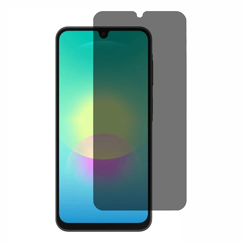 For Samsung Galaxy A18 4G 2.5D Arc Edge Anti Spy Full Screen Protector Full Glue High Aluminium-silicon Glass Film - Black - 1