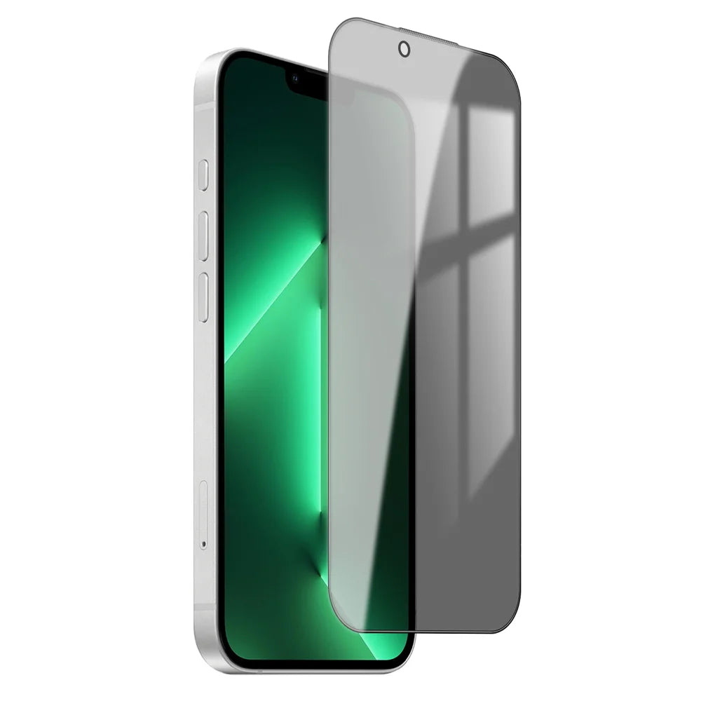 For iPhone 13 Pro Max Privacy Screen Protector AR Anti-Reflective High Aluminium-silicon Glass Anti-Spy Film - Black - 1