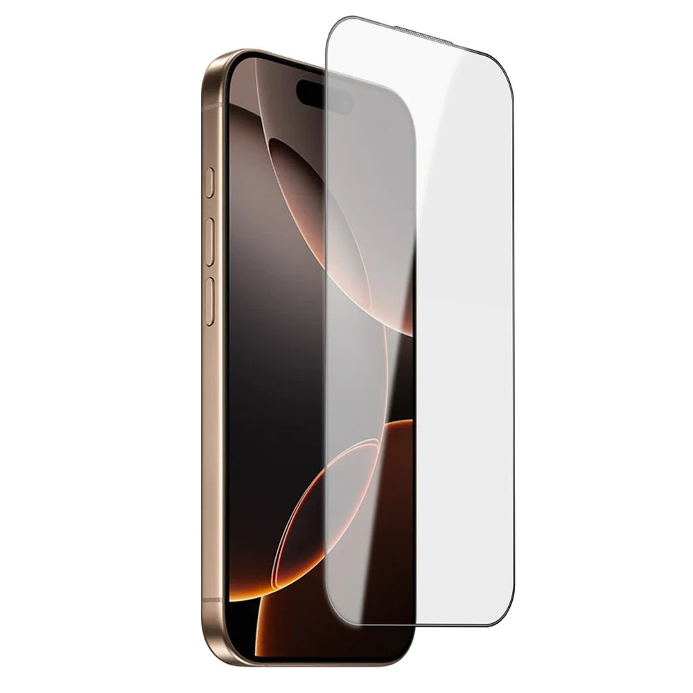 For iPhone 16 Pro Max Screen Protector AR Anti-Reflective Silk Printing Clear High Aluminium-silicon Glass Film - Transparent - 1