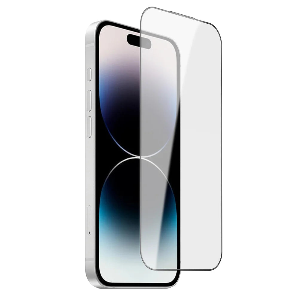 For iPhone 14 Pro Max Screen Protector AR Anti-Reflective Silk Printing Clear High Aluminium-silicon Glass Film - Transparent - 1