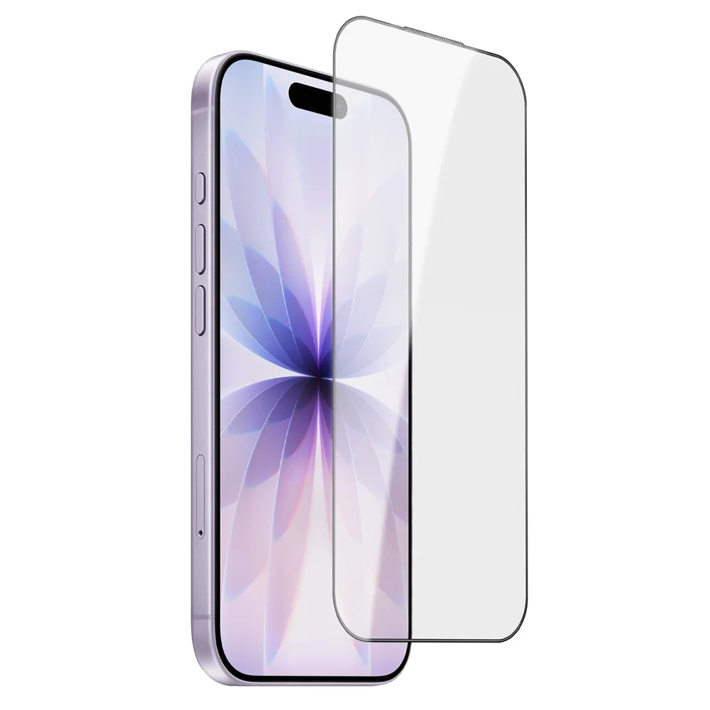 For iPhone 17 Screen Protector AR Anti-Reflective Silk Printing Clear High Aluminium-silicon Glass Film - Transparent - 1