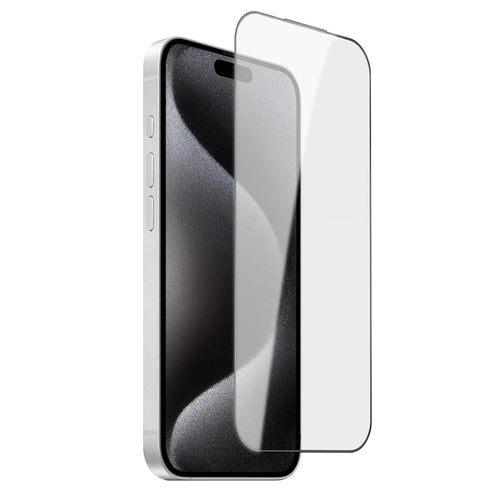 For iPhone 15 Pro Max Screen Protector AR Anti-Reflective Silk Printing Clear High Aluminium-silicon Glass Film - Transparent - 1