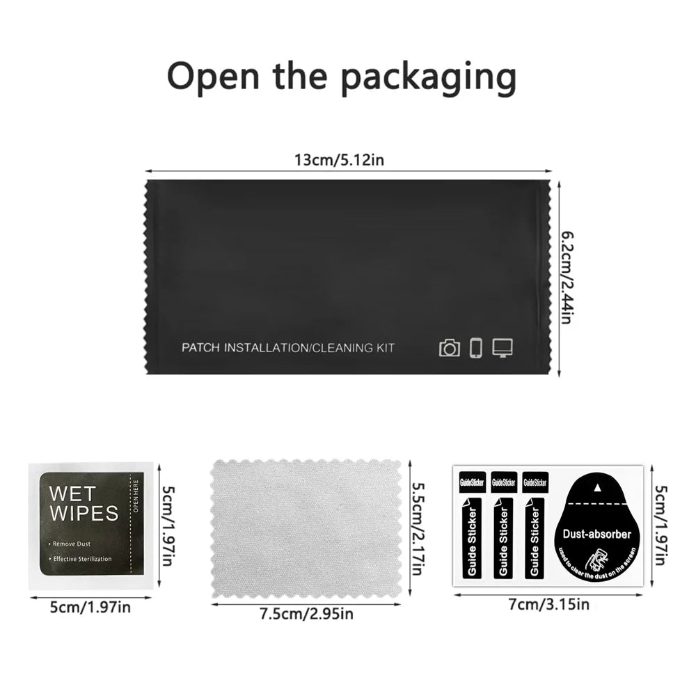 For iPhone 14 Pro Screen Protector AR Anti-Reflective Silk Printing Clear High Aluminium-silicon Glass Film - Transparent - 7