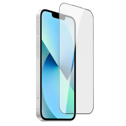 For iPhone 13 Screen Protector AR Anti-Reflective Silk Printing Clear High Aluminium-silicon Glass Film - Transparent - 1
