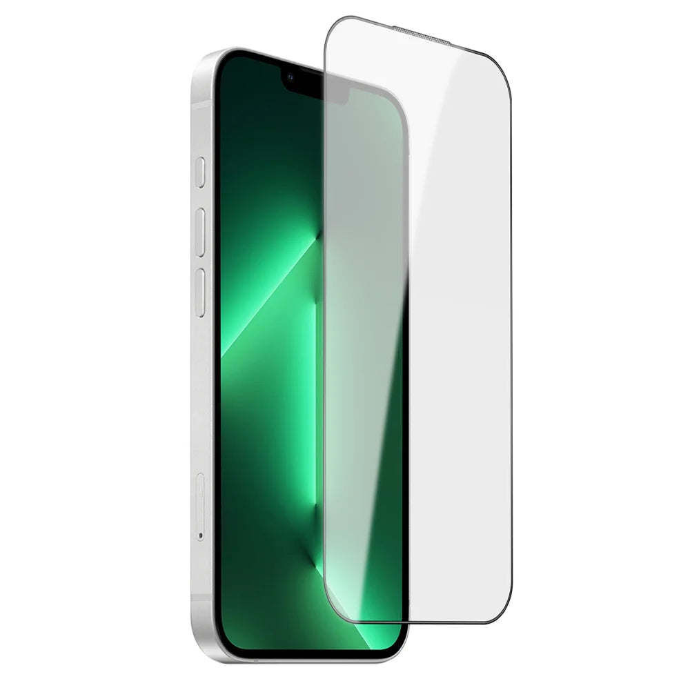 For iPhone 13 Pro Screen Protector AR Anti-Reflective Silk Printing Clear High Aluminium-silicon Glass Film - Transparent - 1