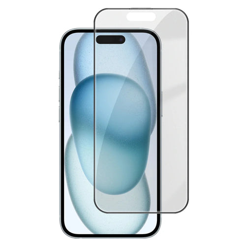 For iPhone 15 Screen Protector Anti-Glare Matte Anti-Fingerprint Tempered Glass Film - Transparent - 1
