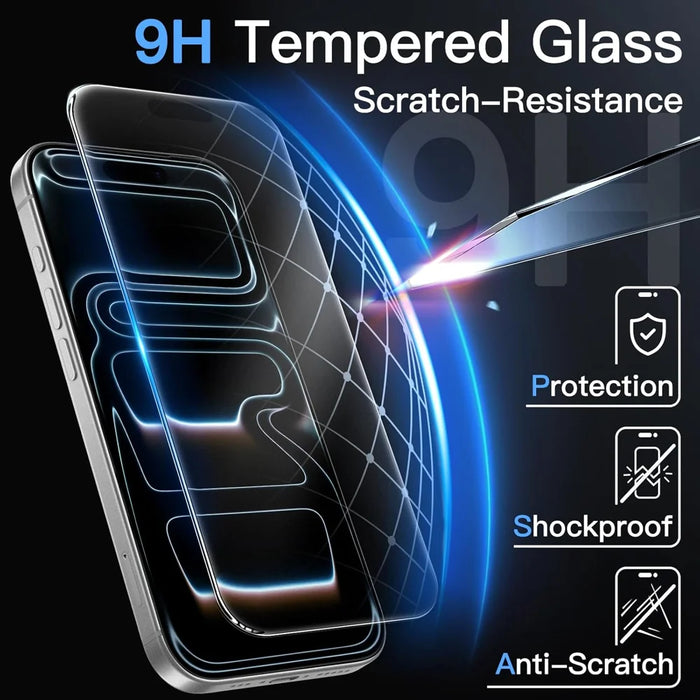For iPhone 13 Pro Max Screen Protector Anti-Glare Matte Anti-Fingerprint Tempered Glass Film - Transparent - 2