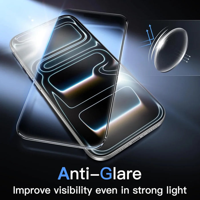 For iPhone 13 Pro Max Screen Protector Anti-Glare Matte Anti-Fingerprint Tempered Glass Film - Transparent - 4