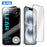 For iPhone 16 10Pcs Screen Protector AR Anti-Reflection High Aluminium-silicon Glass Silk Printing Clear Film - Transparent - 1