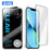 For iPhone 13 10Pcs Screen Protector AR Anti-Reflection High Aluminium-silicon Glass Silk Printing Clear Film - Transparent - 1