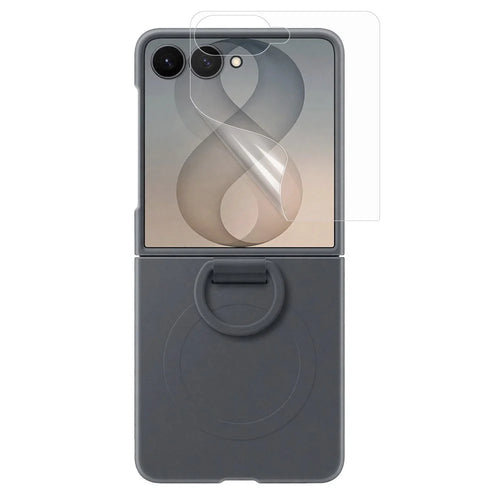For Samsung Galaxy Z Flip8 Rear Screen Film PET Bubble Free Ultra Clear Screen Protector - Transparent - 1