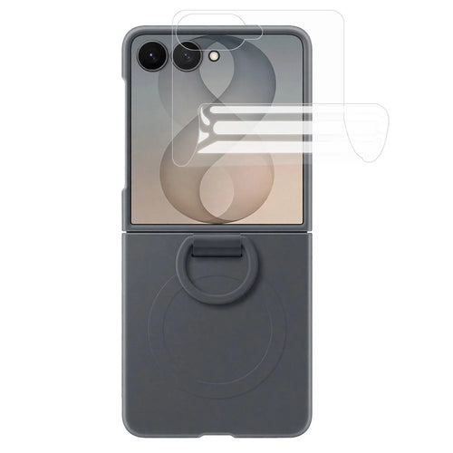 For Samsung Galaxy Z Z Flip8 Rear Screen Protector Soft Hydrogel TPU Anti Scratch Full Screen Film - Transparent - 1