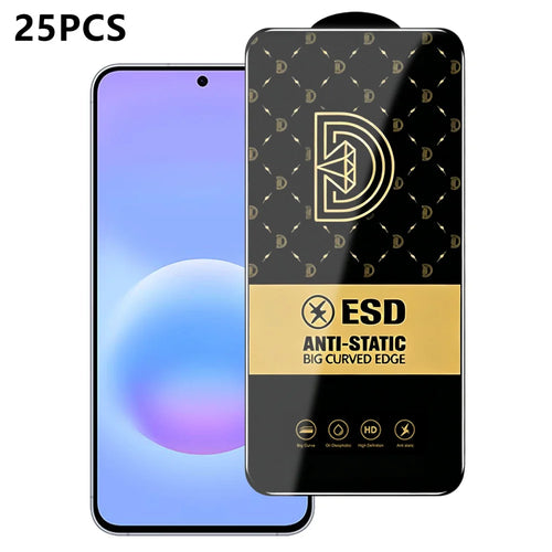 For Samsung Galaxy A57 5G 25Pcs Screen Protector Anti-static Silk Printing Medium Alumina Glass HD Clear Film - Transparent - 1