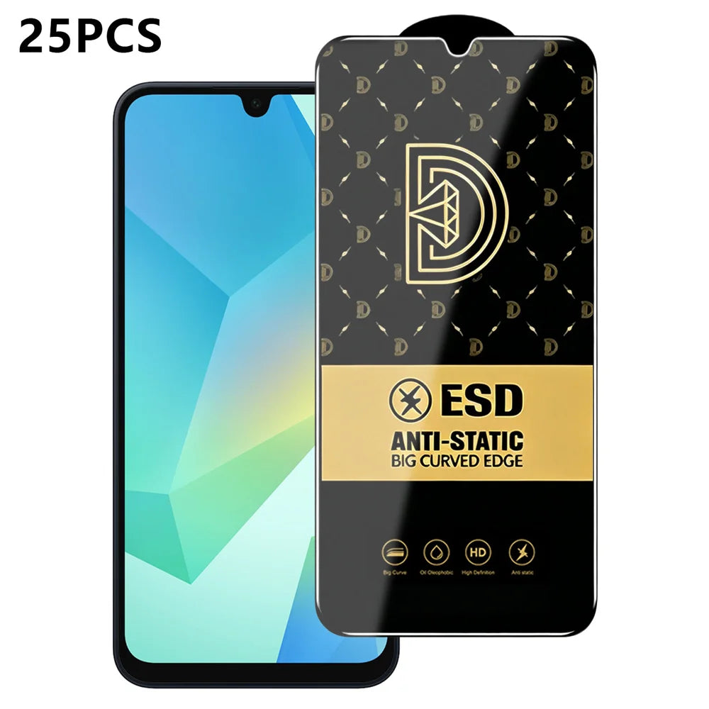 For Samsung Galaxy A16 4G / Galaxy A16 5G 25Pcs Screen Protector Anti-static Silk Printing Medium Alumina Glass HD Clear Film - Transparent - 1