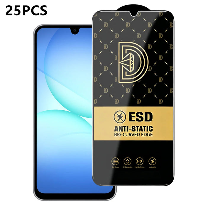 For Samsung Galaxy A18 5G / A18 4G / A17 5G / A17 4G 25Pcs Screen Protector Anti-static Silk Printing Medium Alumina Glass HD Clear Film - Transparent - 1