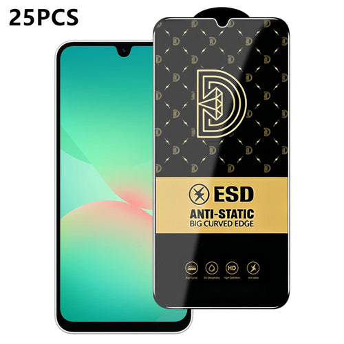 For Samsung Galaxy A26 5G 25Pcs Screen Protector Anti-static Silk Printing Medium Alumina Glass HD Clear Film - Transparent - 1