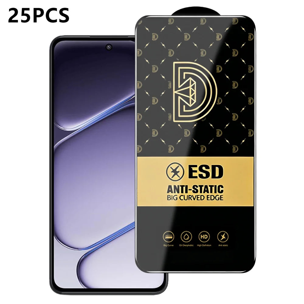 For OnePlus Nord CE6 Lite 5G 25Pcs Screen Protector Anti-static Silk Printing Medium Alumina Glass HD Clear Film - Transparent - 1